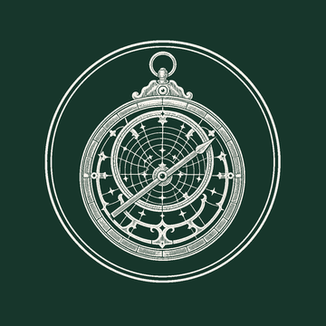 Astrolabe emblem representing AI advice