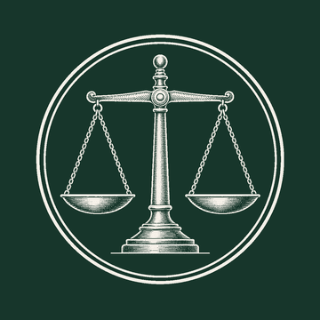 Balance emblem representing responsible AI adoption